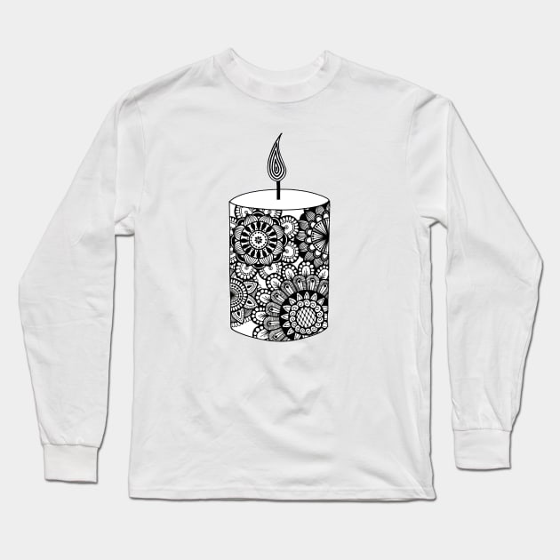 Candle Long Sleeve T-Shirt by calenbundalas